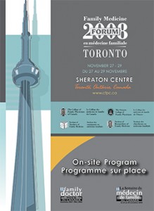 Family Medicine Forum 2008 Program cover