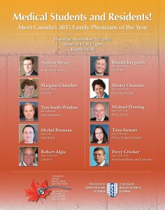 Medical Students and Residents! Meet Canada’s 2015 Family Physicians of the Year